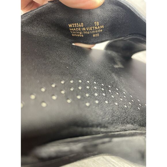 Cole Haan Black Leather Wedge Slip-On Comfort Women Sz 7B US/38EU - Picture 11 of 11